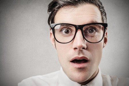 Surprised businessmanの写真素材
