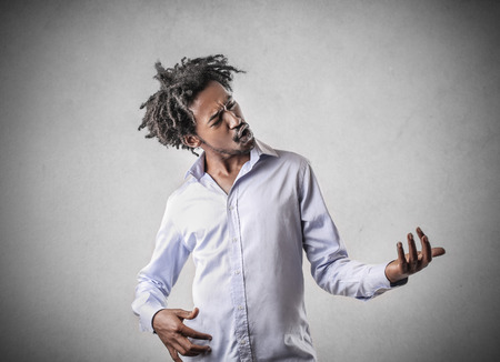 Playing musicの写真素材