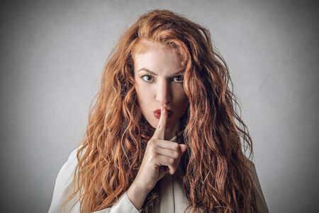 Be silentの写真素材