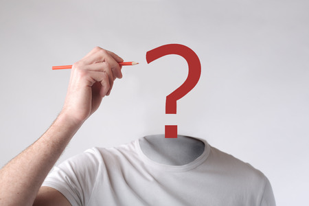 Who am I?の写真素材