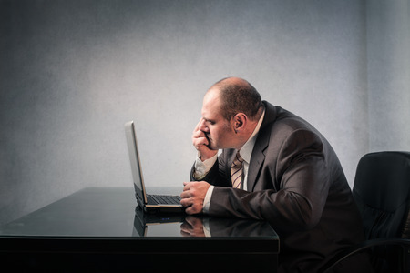 Businessman surfing the Netの写真素材