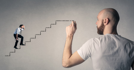 A difficoult pathの写真素材