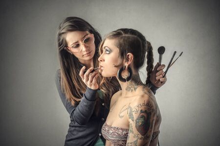 Professional make up artistの写真素材