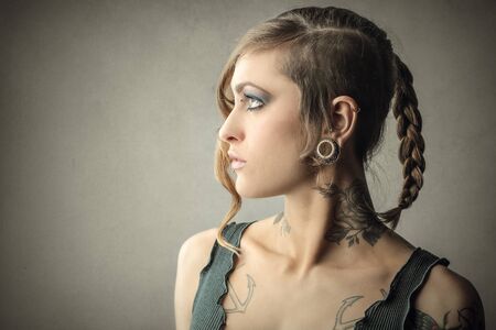 Girl's portraitの写真素材