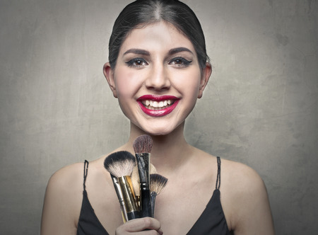 Make up brushesの写真素材