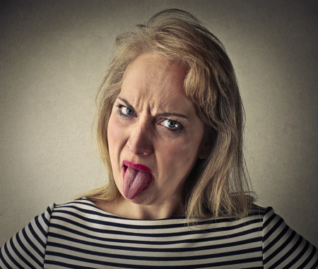 Woman making jokes