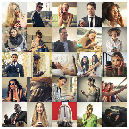 Different people at workの写真素材