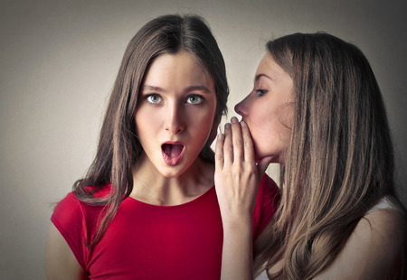 Whispering secretsの写真素材