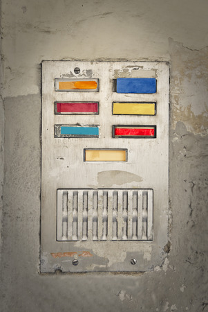 Picture of a colorful interphone