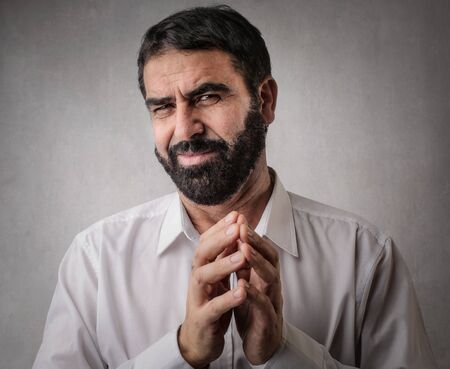 Self-confident man's portraitの写真素材