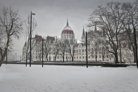 Budapest in a winter dayの写真素材