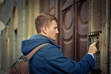 Ringing the bellの写真素材