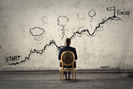 A tough path to followの写真素材