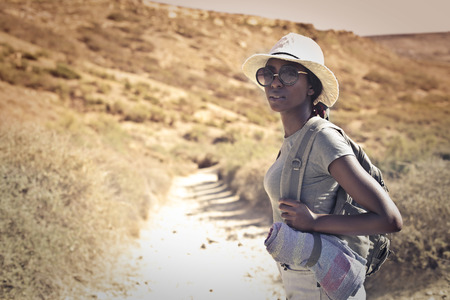 Exploring the countrysideの写真素材