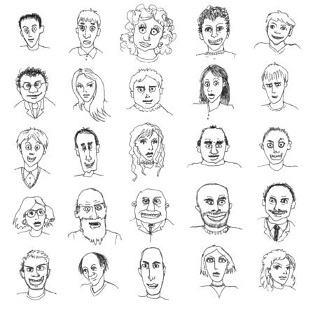 Illustrations of different people