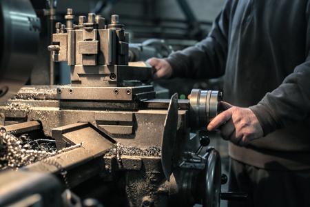 Mehanical work in a factoryの写真素材