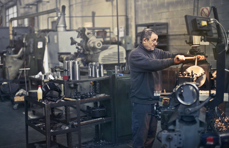 Hard work in the factory