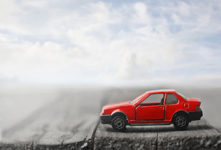 The tiny red car