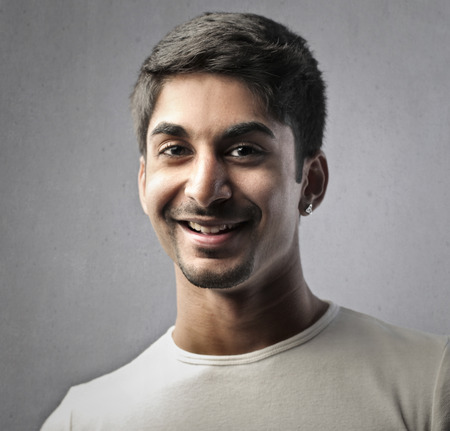 Smiling Indian manの写真素材