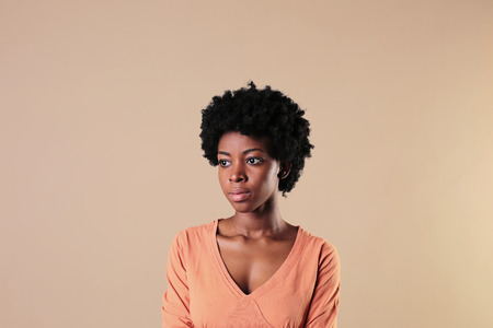 Portrait of an african girlの写真素材