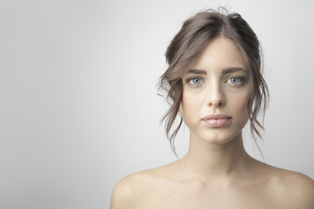 Portrait of a beautiful caucasian womanの写真素材