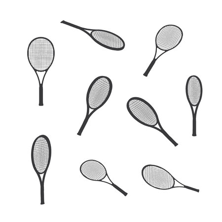 Vector Racket Tennis styleのイラスト素材