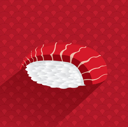 Japan Sushi illustrationのイラスト素材