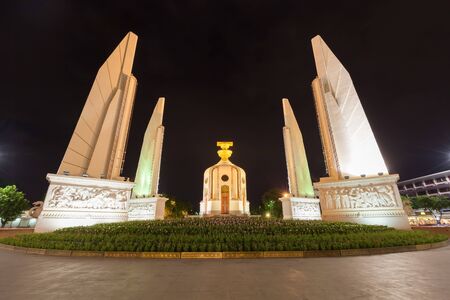 Democracy monument  landmark in bangkok thailandの写真素材