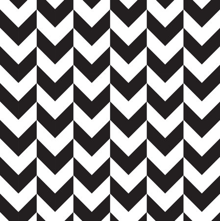 geometric seamless pattern in black and white backgroundのイラスト素材