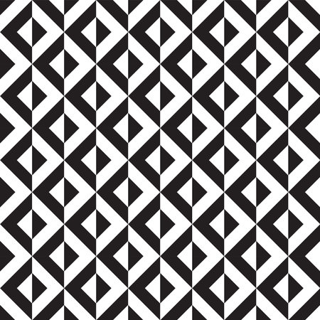 geometric seamless pattern in black and white backgroundのイラスト素材