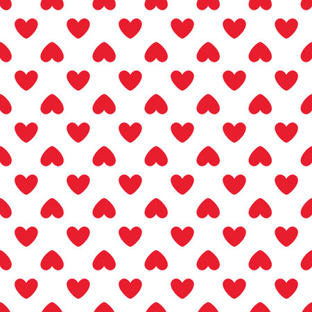 Love heart seamless pattern design vector background. Seamless pattern on Valentine's day. The seamless texture with heart.のイラスト素材