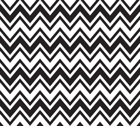 Zigzag seamless pattern, abstract black and white pattern backgroundのイラスト素材