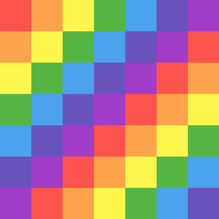 rainbow colored tartan checkered pattern.のイラスト素材