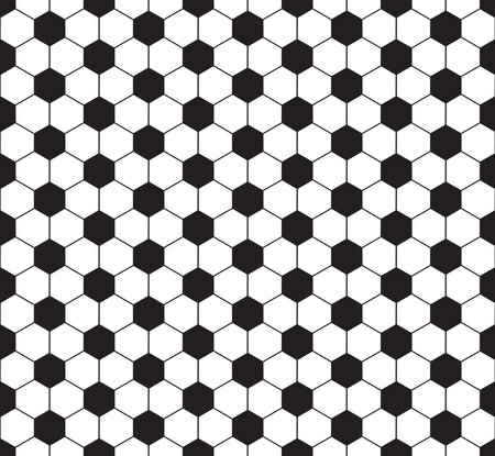 Flat soccer ball texture repeat patternのイラスト素材