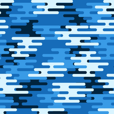 gray blue sea camouflage repeating pattern suitable for textile design, fabric etcのイラスト素材
