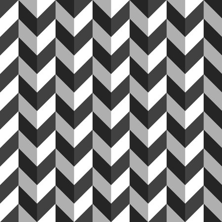 seamless repeating pattern of black and white geometric linesのイラスト素材