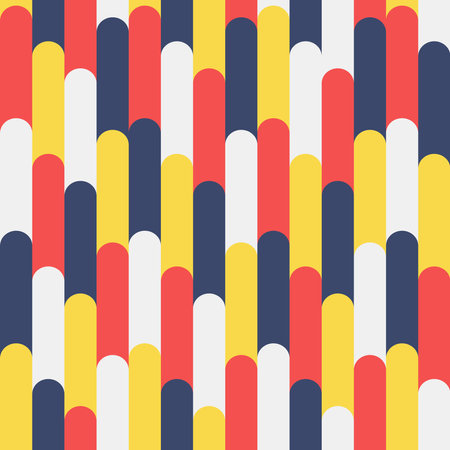 seamless pattern of waves of colorful vertical lines leading upwardsのイラスト素材