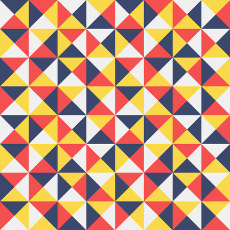 geometric triangle seamless pattern, collection of colorful trianglesのイラスト素材