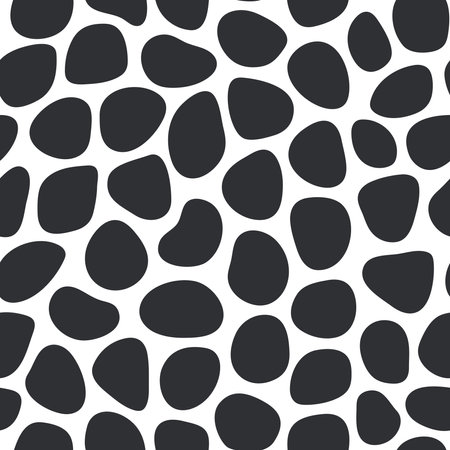 seamless pattern of black dots, on a transparent backgroundのイラスト素材