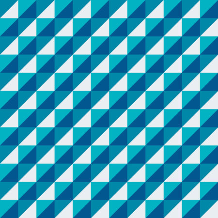 seamless pattern of triangular geometric shapes in blueのイラスト素材