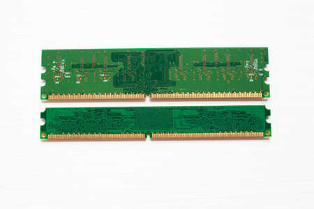 (RAM) module on white background.