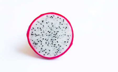 Dragon fruit, pitaya isolated on white background.