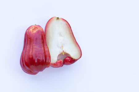 Rose apple isolated on the white background