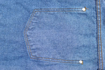Close up of blue jeans texture for background.の写真素材