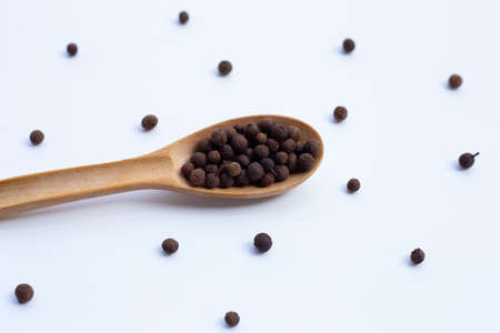 Allspice isolated on white backgroundの写真素材