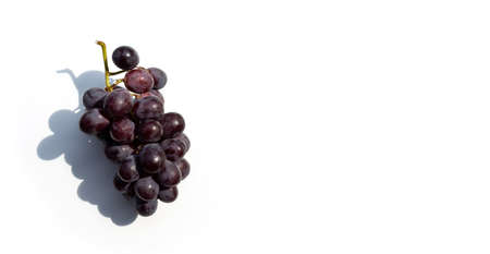 Fresh grape on white background.の写真素材