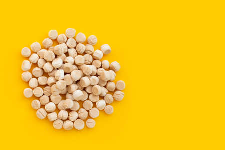 Thai sweetmeat made of flour, egg and sugarの写真素材