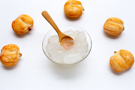 Sliced toddy palm in syrupの写真素材