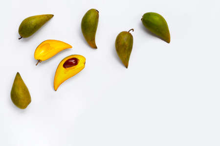 Canistel fruit on white background.の写真素材