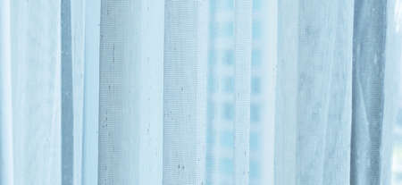 White curtain with soft light from windowの写真素材